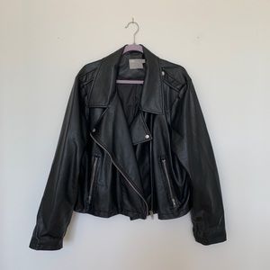 ASOS Curve Faux Leather Moto Jacket